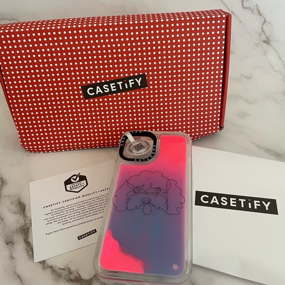 BNWT Casetify Liquid Sand Poodle iPhone 12 Mini Phone Case - Picture 2 of 4
